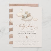 Elephant Baby shower Invitation (Voorkant / Achterkant)