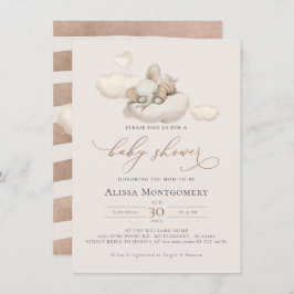 Elephant Baby shower Invitation