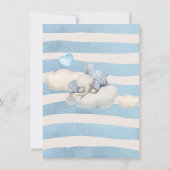 Elephant Baby shower Invitation (Achterkant)