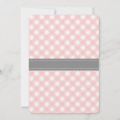 Elephant Baby shower Invitation, Elephant Shower Kaart (Achterkant)