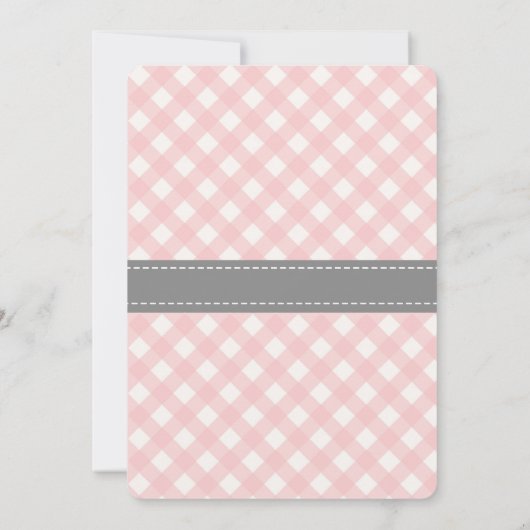 Elephant Baby shower Invitation, Elephant Shower Kaart (Achterkant)