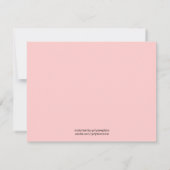 Elephant Baby shower Invitation for Girls Kaart (Achterkant)