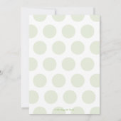 Elephant Baby shower Invitation Gender Neutral Kaart (Achterkant)