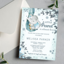 Elephant Baby shower Invitation