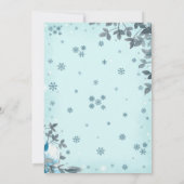 Elephant Baby shower Invitation Kaart (Achterkant)