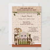 ELEPHANT Baby shower Invitation Nali Oerwoud NJE Kaart (Voorkant)