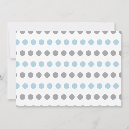 Elephant Baby Shower Invitations for a Boy Kaart (Achterkant)