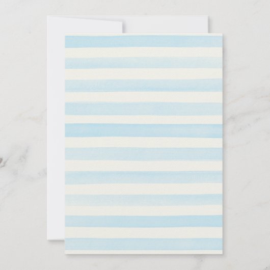 Elephant Baby Shower Invitations for a Boy Kaart (Achterkant)