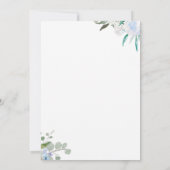 Elephant Baby Shower Invitations for a Boy Kaart (Achterkant)