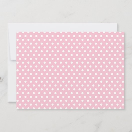 Elephant Baby Shower Invitations, Roze en grijs Kaart (Achterkant)