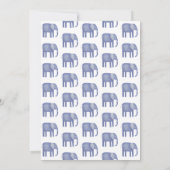 Elephant Baby shower Kaart (Achterkant)