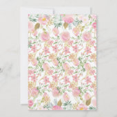 Elephant Baby shower Kaart (Achterkant)