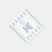 Elephant Baby shower Napkin - Een jongen Servet (Hoek)