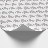 Elephant-Baby shower op maat Cadeaupapier (Hoek)