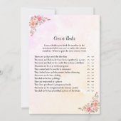 Elephant Baby shower over of onder de game Kaart (Voorkant)