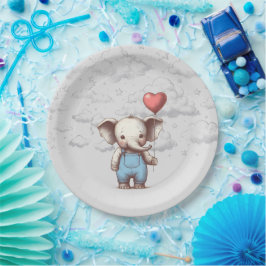 Elephant Baby shower Papieren Bordje