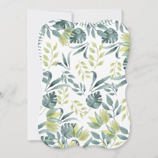 Elephant Baby Shower Parade Kaart (Achterkant)