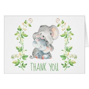 Elephant Baby shower Party - Bedankt voor je brief