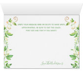 Elephant Baby shower Party Dank u nota Kaart (Binnen Horizontaal (Onder))