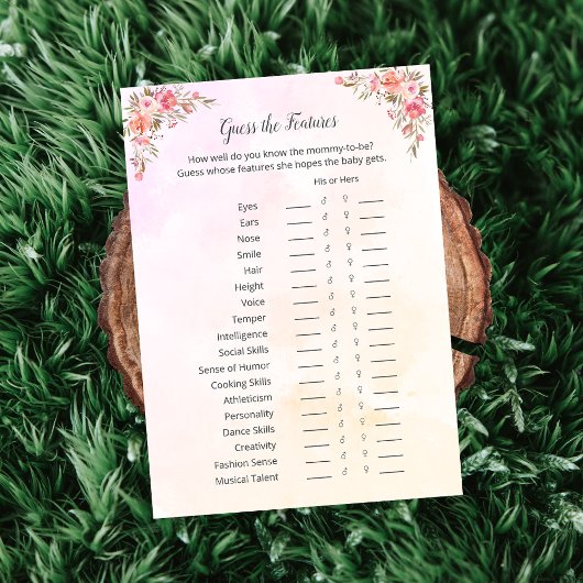 Elephant Baby shower raadt de Kaart van het spel