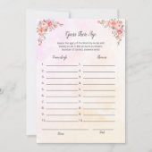 Elephant Baby shower raadt hun Kaart van het Leeft (Voorkant)