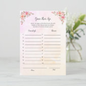 Elephant Baby shower raadt hun Kaart van het Leeft (Staand voorkant)