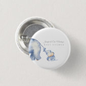 Elephant Baby shower Ronde Button 3,2 Cm (Voorkant /achterkant)