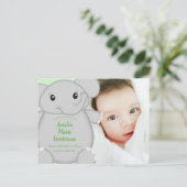 Elephant Baby shower Safari Briefkaart (Staand voorkant)