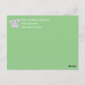 Elephant Baby shower Safari Briefkaart (Achterkant)
