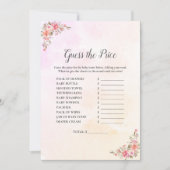 Elephant Baby shower schat prijs Kaart (Voorkant)