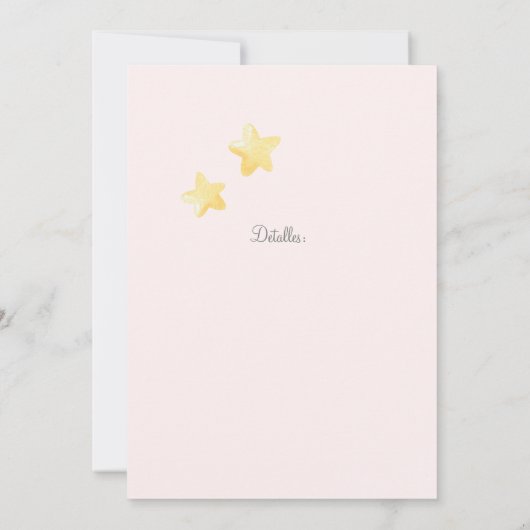 Elephant Baby shower Spaans Uitnodiging (Achterkant)