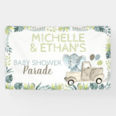 Elephant Baby shower Spandoek (Horizontaal)