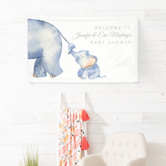 Elephant Baby shower Spandoek (Insitu)