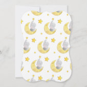 Elephant Baby shower "Twinkle Twinkle Little Star" Kaart (Achterkant)