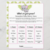 Elephant Baby shower wat in uw paardenspel (Voorkant / Achterkant)