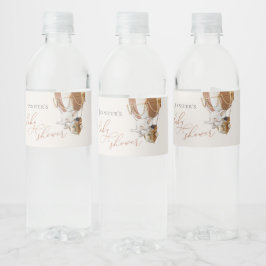 Elephant Baby shower Water Fles Etiket