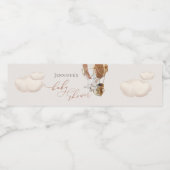 Elephant Baby shower Water Fles Etiket (Enkel label)