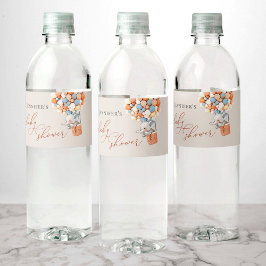 Elephant Baby shower Water Fles Etiket