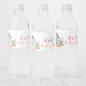 Elephant Baby shower Water Fles Etiket (Flessen)