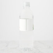 Elephant Baby shower Water Fles Etiket (Achterkant)