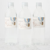 Elephant Baby shower Water Fles Etiket (Flessen)