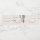 Elephant Baby shower Water Fles Etiket (Enkel label)