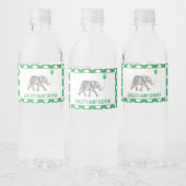 Elephant Baby shower Water Fleslabels Waterfles Etiket (Flessen)