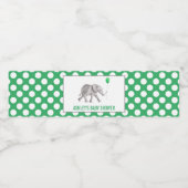 Elephant Baby shower Water Fleslabels Waterfles Etiket (Enkel label)
