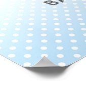 Elephant Baby shower Welcome Sign Blue Boys Poster (Hoek)