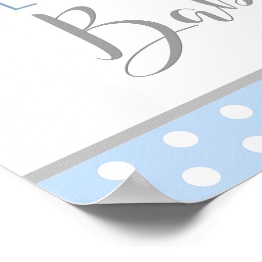 Elephant Baby shower Welcome Sign Poster (Hoek)