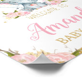 Elephant Baby shower Welcome Sign Poster (Hoek)
