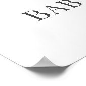 Elephant Baby shower Welcome Sign Poster (Hoek)