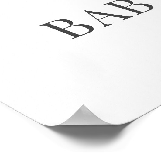 Elephant Baby shower Welcome Sign Poster (Hoek)