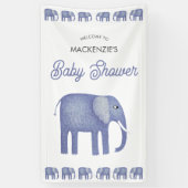 Elephant Baby shower Welkom Spandoek (Verticaal)